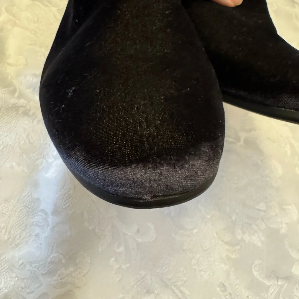 Steve Madden Men’s 8‎ Laight black velvet loafer smoking slipper shoe sleek